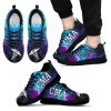 Custom Name Colorful Watercolor Sneakers Shoes