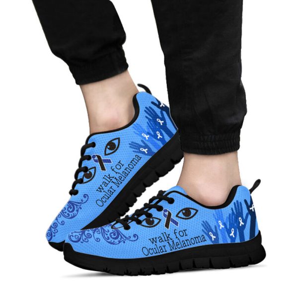 Walk For Ocular Melanoma Sneakers, Running Shoes, Shoes For Women, Shoes For Men, Custom Shoes, Low Top Shoes, Customized Sneaker, Mens, Womens, Kids Shoes