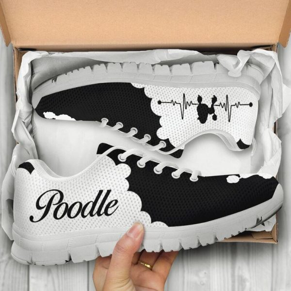 Poodle Dog Shoes Sneakers, Running Shoes, Shoes For Women, Shoes For Men, Custom Shoes, Low Top Shoes, Customized Sneaker, Mens, Womens, Kids Shoes