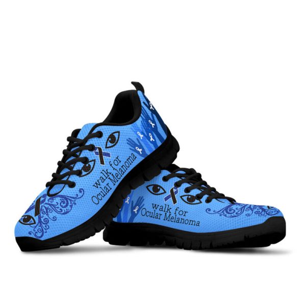 Walk For Ocular Melanoma Sneakers, Running Shoes, Shoes For Women, Shoes For Men, Custom Shoes, Low Top Shoes, Customized Sneaker, Mens, Womens, Kids Shoes